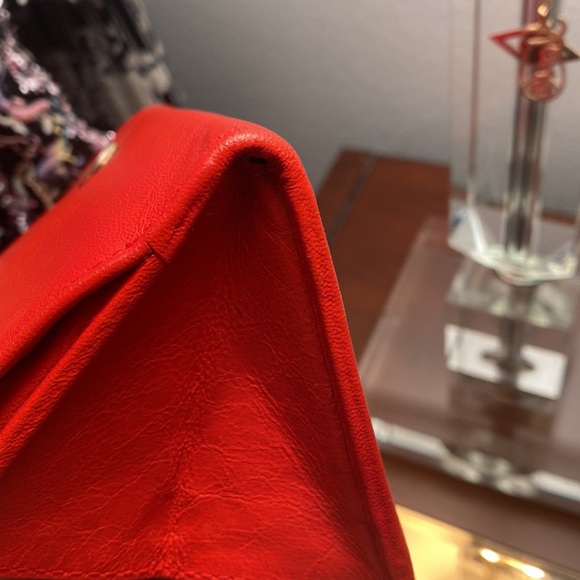 Authentic Balenciaga Tomato Red Wallet - used but broken in and soft! - Picture 6 of 7